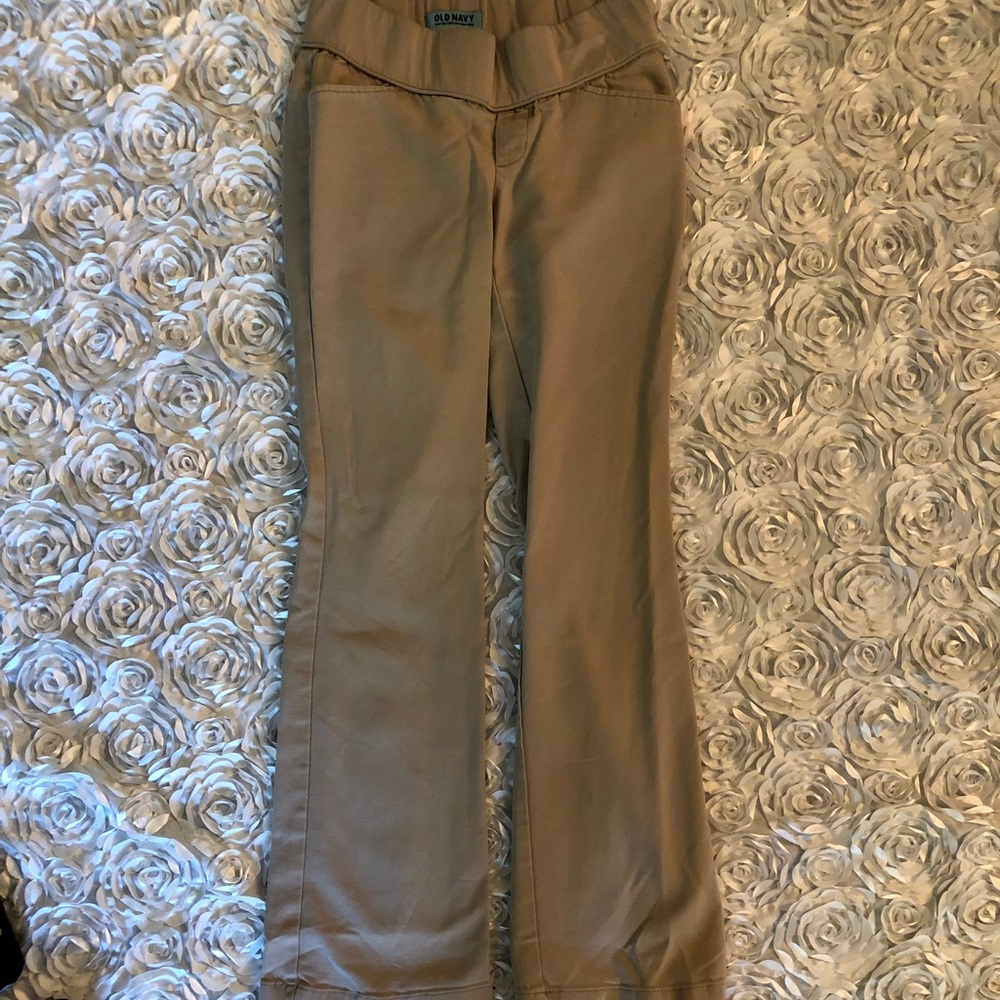 GUC Old Navy Khaki Maternity Pants size 2 Regular